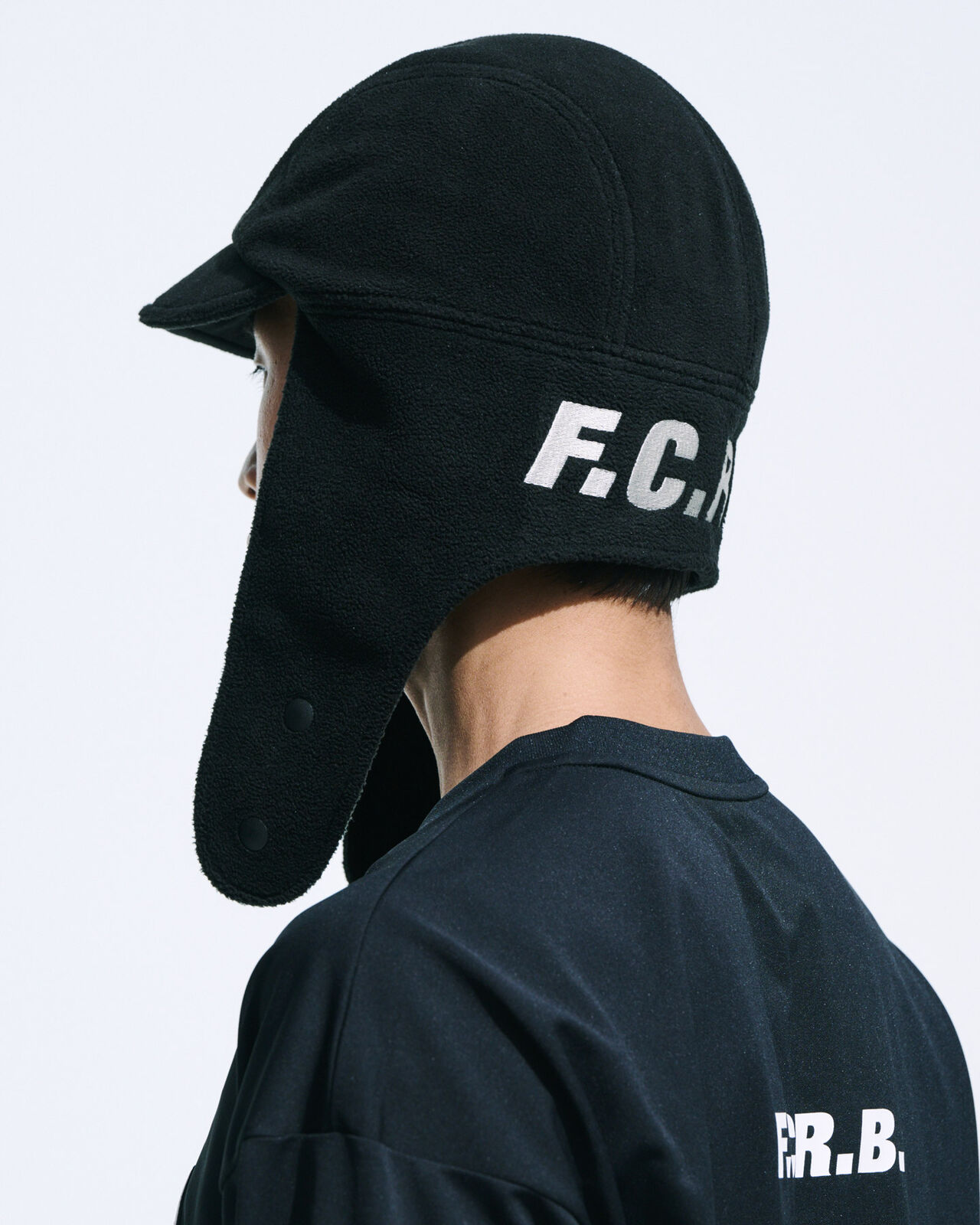 FLEECE FLIGHT CAP,BLACK, large image number 6