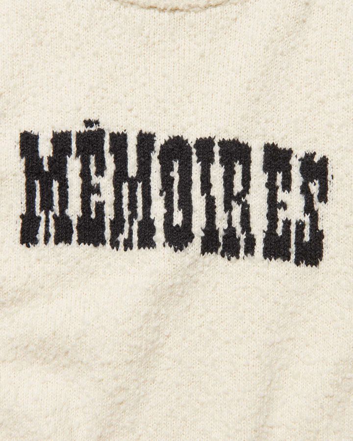 ASGER JORN: MEMOIRES JACQUARD KNIT,OFF WHITE, medium image number 3