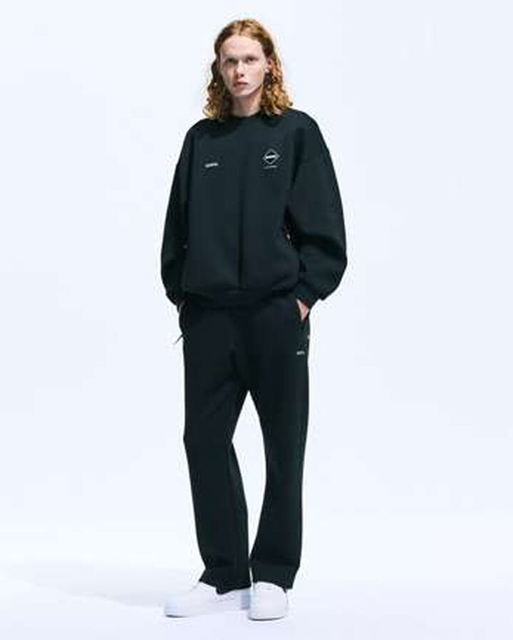 TECH SWEAT TEAM CREWNECK BAGGY TOP,OFF WHITE, medium image number 5