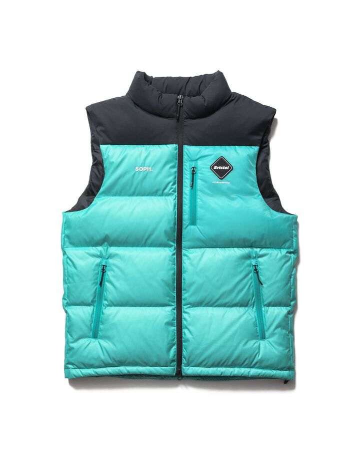 FIELD DOWN VEST,TURQUOISE, medium