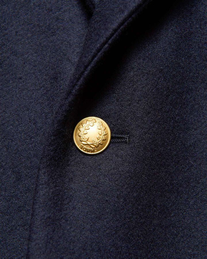 WOOL MELTON RELAX-FIT BLAZER,NAVY, medium image number 4