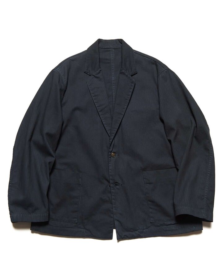 DAMAGED WIDE JACKET,BLACK, medium