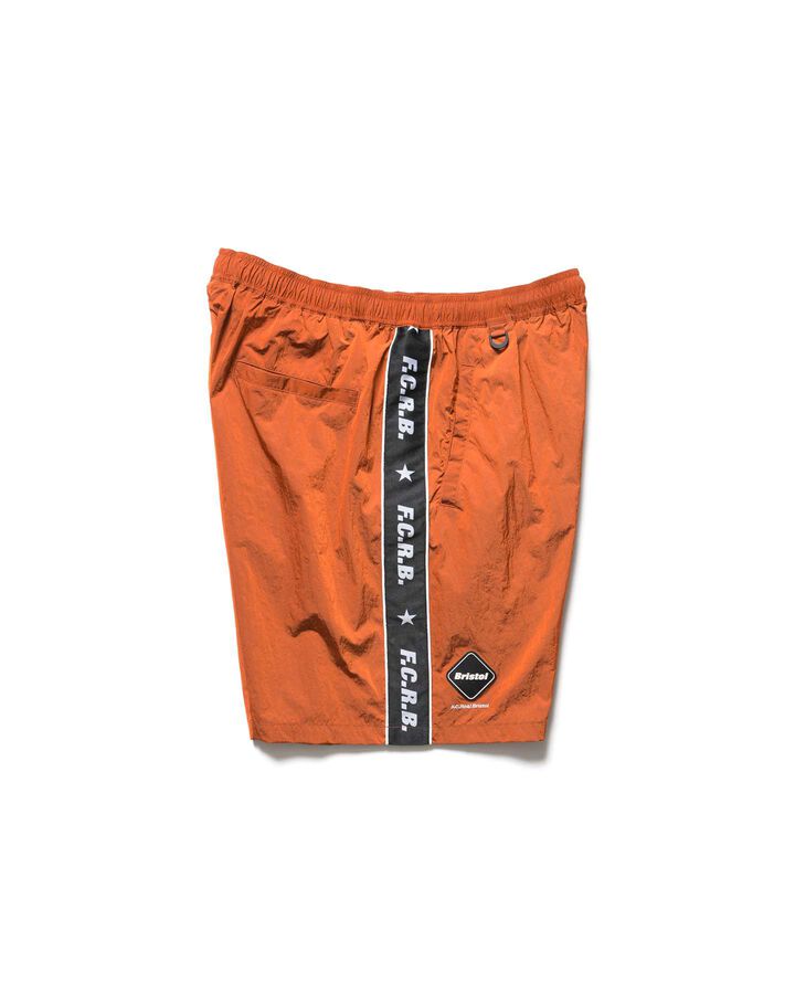 NYLON CHAMBRAY PRACTICE SHORTS,ORANGE, medium image number 2
