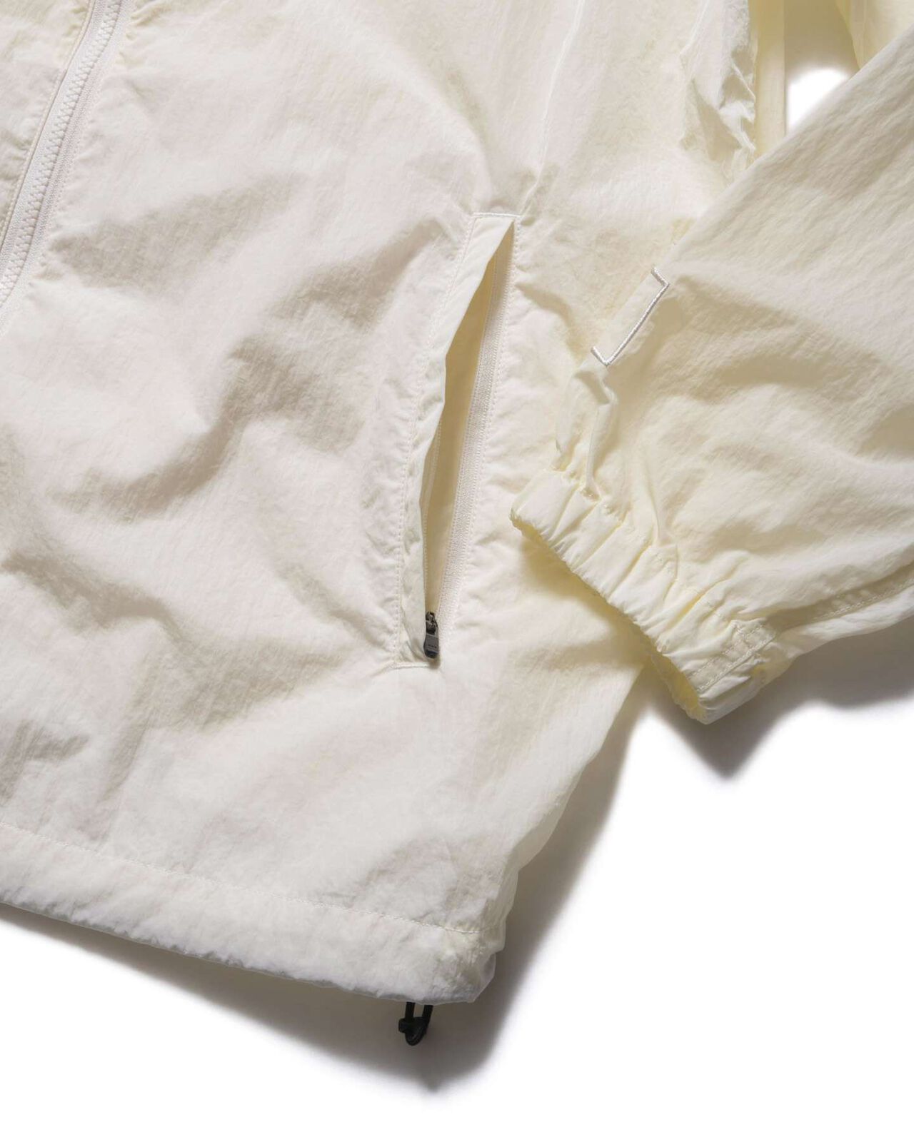 BIG LOGO NYLON STAND COLLAR BLOUSON,OFF WHITE, large image number 3