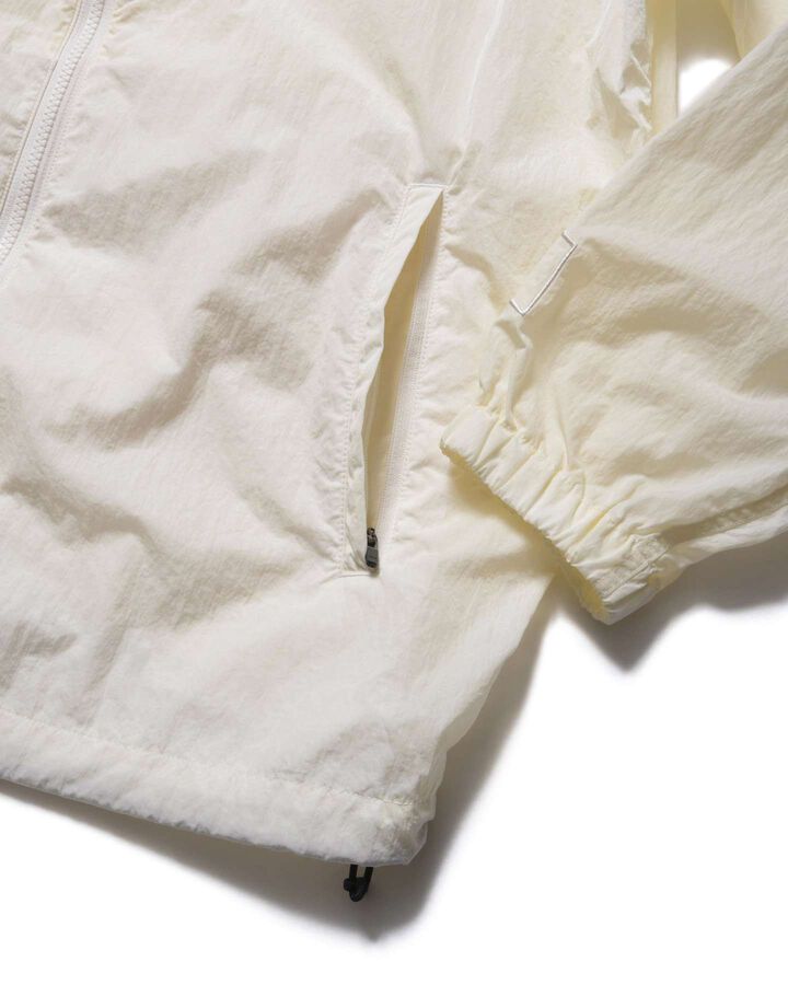 BIG LOGO NYLON STAND COLLAR BLOUSON,OFF WHITE, medium image number 3