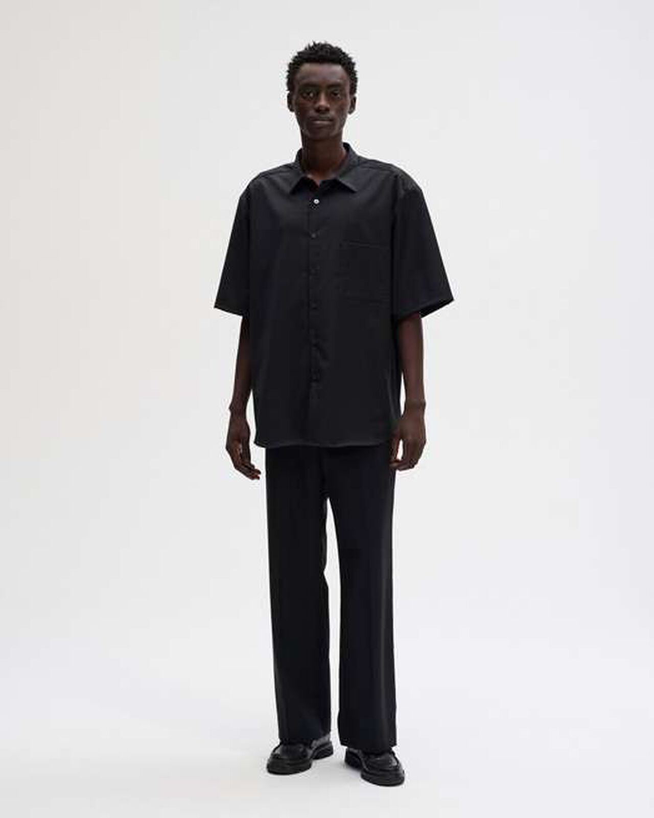 SUMMER STRETCH WOOL S/S SHIRT,GRAY, large image number 5
