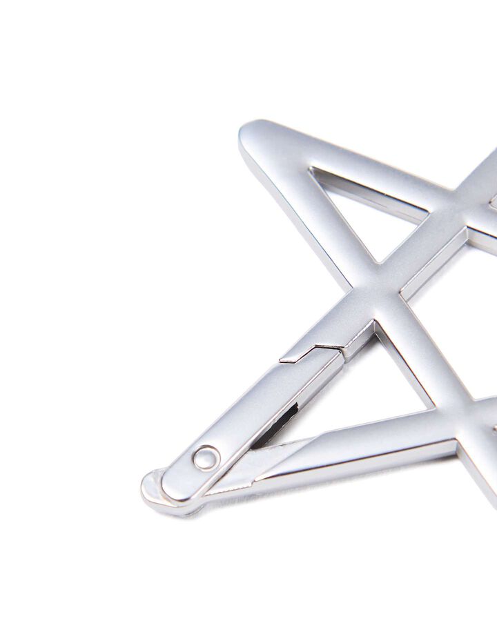 STAR KEYRING,SILVER, medium image number 3