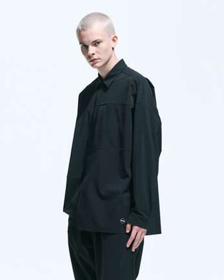 TECH TEAM SHIRT JACKET,BLACK, medium image number 5