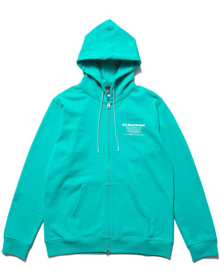 SPIRIT ZIP-UP SWEAT HOODIE,TURQUOISE, medium image number 1