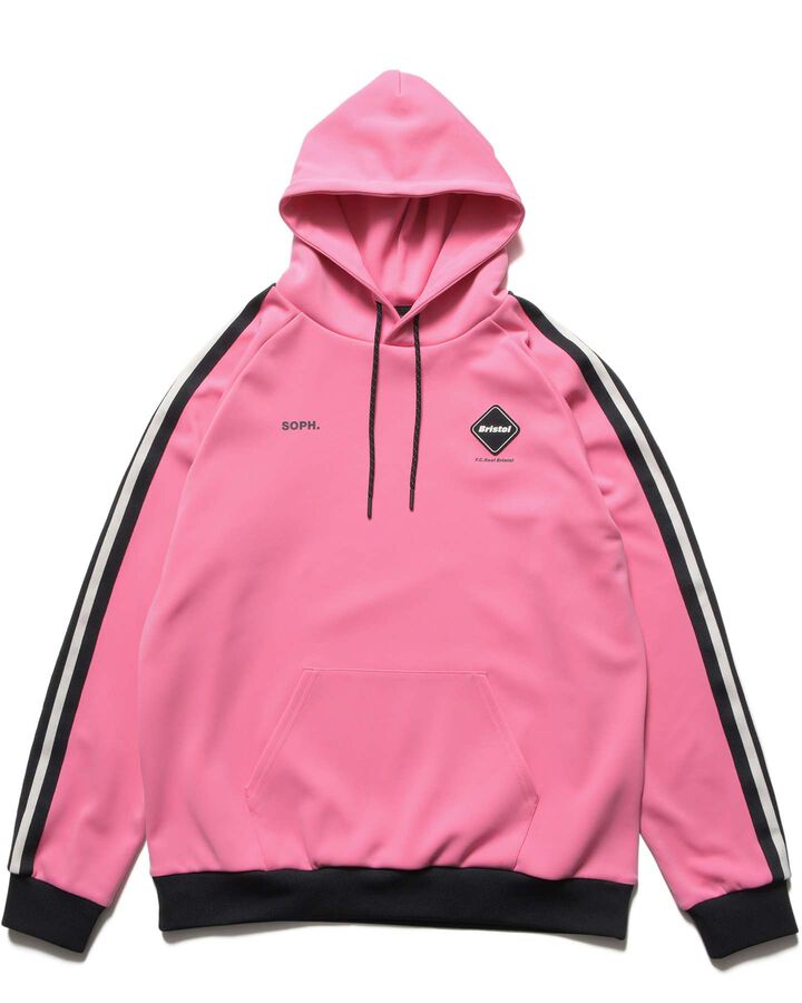 TRAINING TRACK PULLOVER HOODIE,PINK, medium