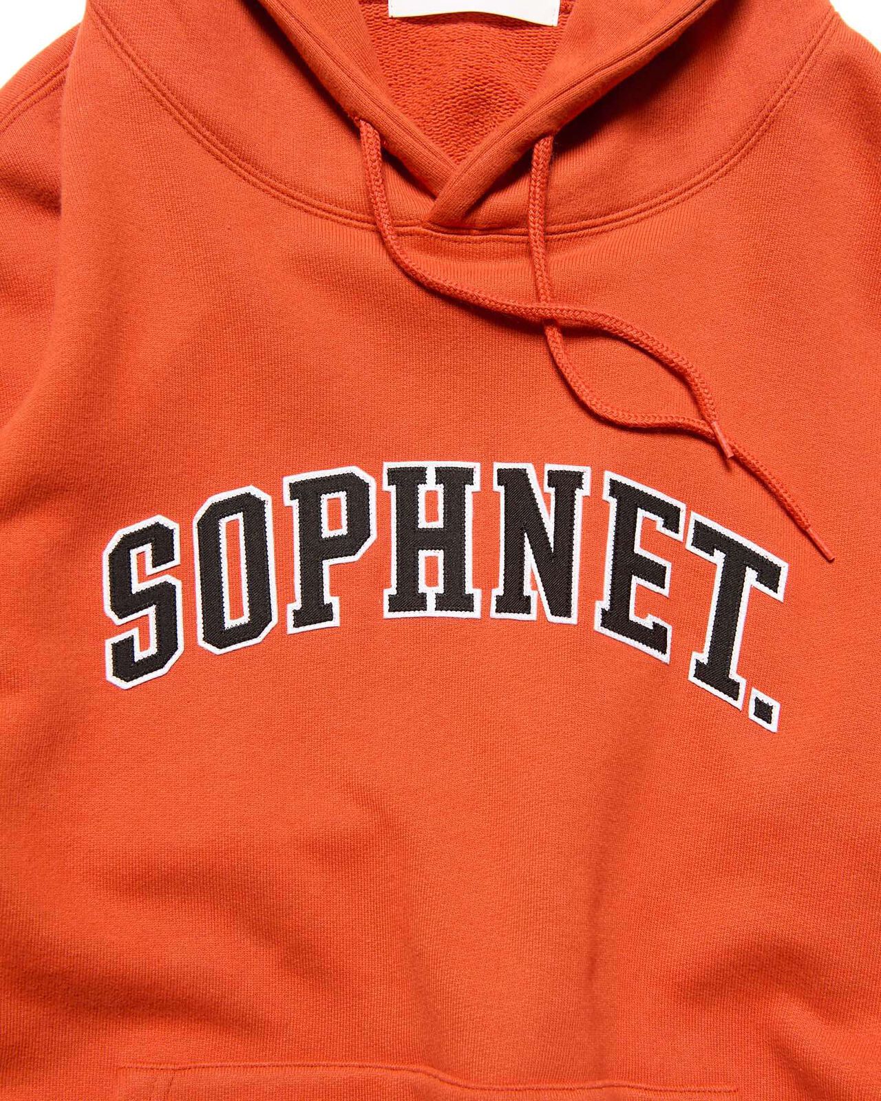 COLLEGE LOGO SWEAT HOODIE,ORANGE, large image number 2