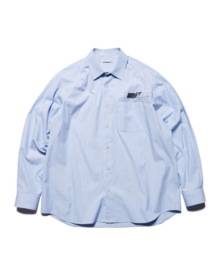 IN-PROCESS PRINT SHIRT,LIGHT BLUE, medium