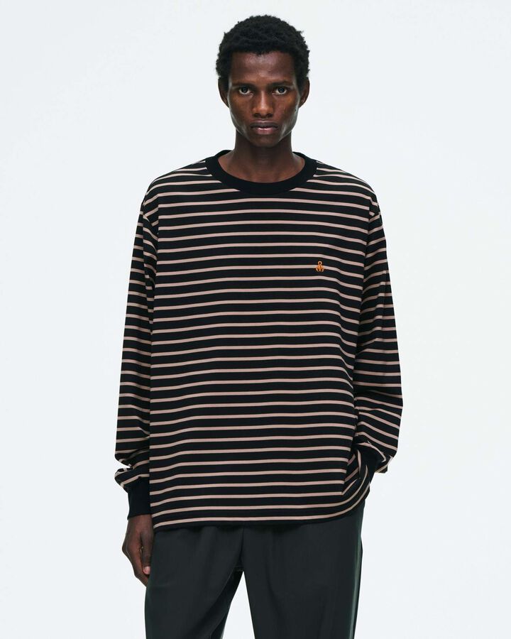 SCORPION BORDER L/S WIDE TEE,BEIGE, medium image number 5