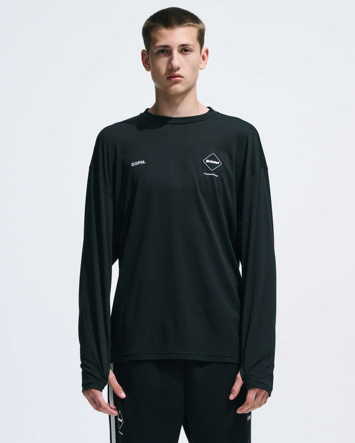 POLARTEC L/S WORKOUT TOP,CHARCOAL GRAY, medium image number 6