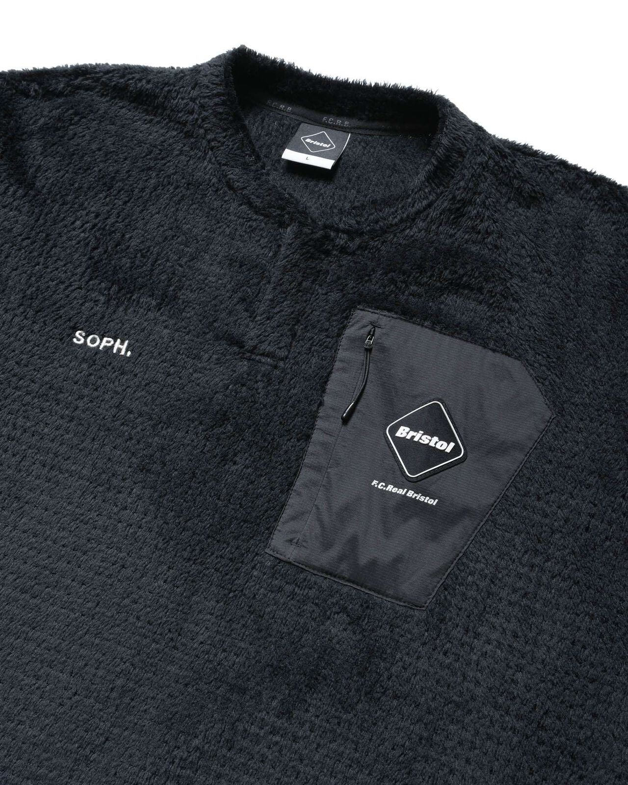 HIGH LOFT FLEECE TOP,BLACK, large image number 2