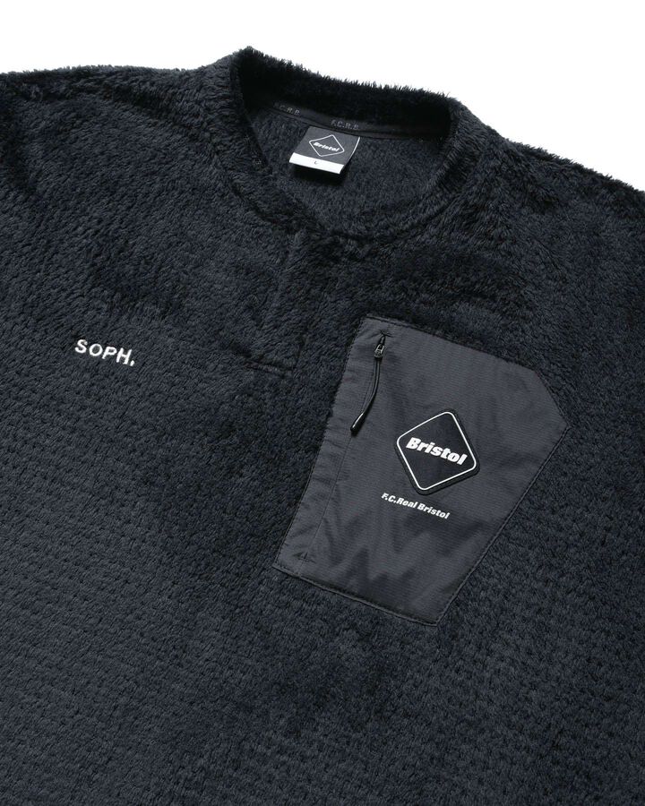 HIGH LOFT FLEECE TOP,BLACK, medium image number 2
