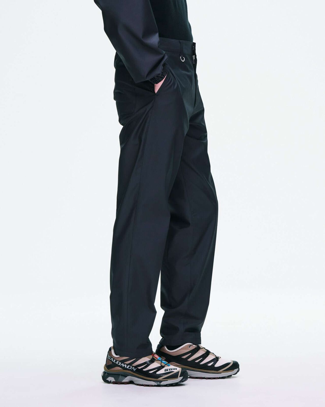 BROADCLOTH SLIM SLACKS,LIGHT BLUE, large image number 5