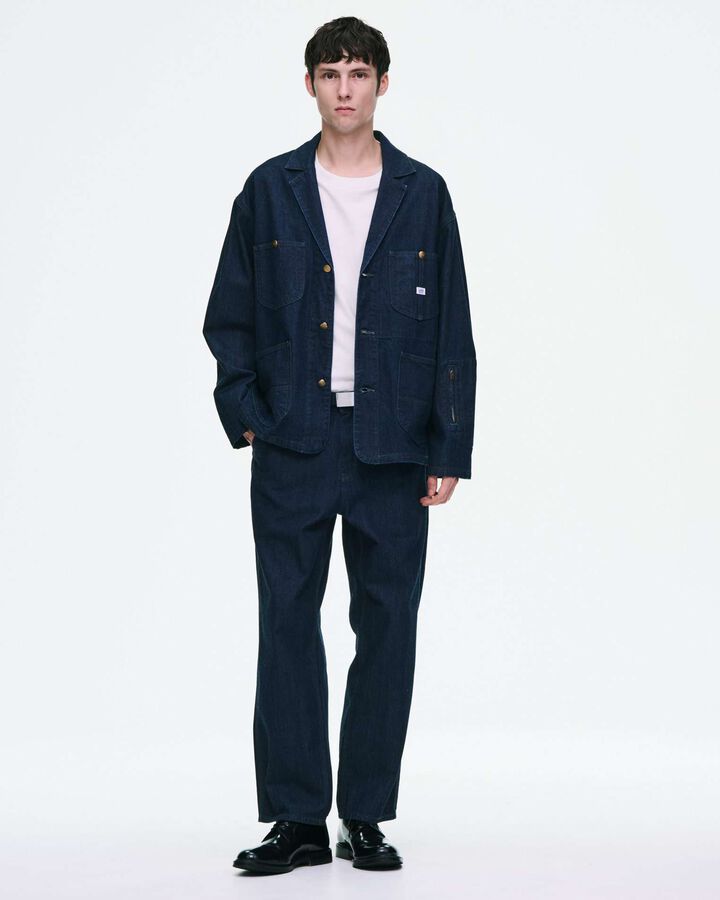 LEE DUNGAREES SHIRRING SLACKS,INDIGO, medium image number 7