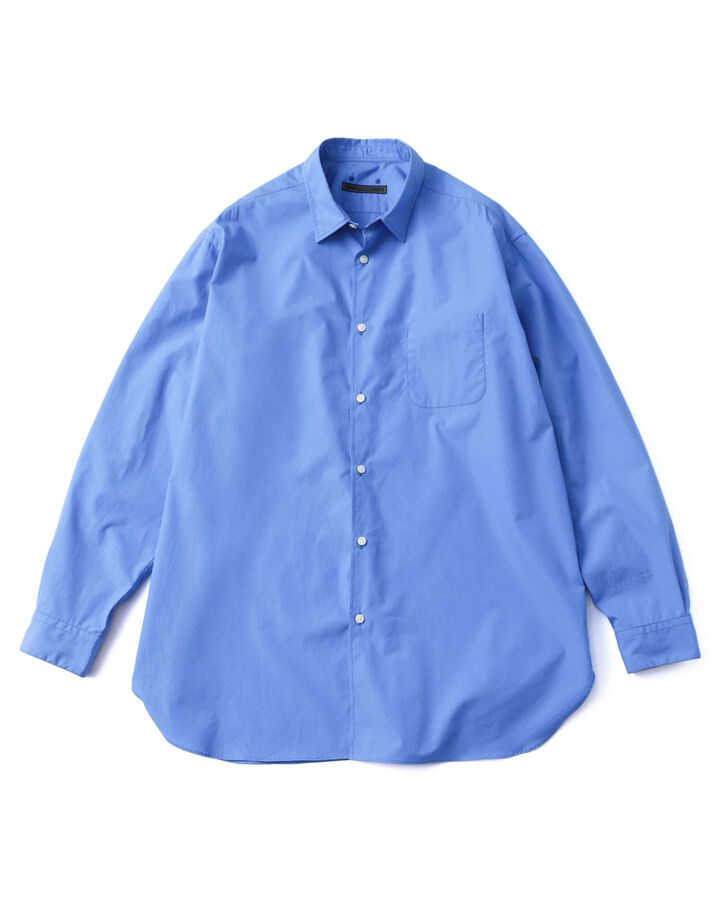 BAGGY LONG SHIRT,BLUE, medium