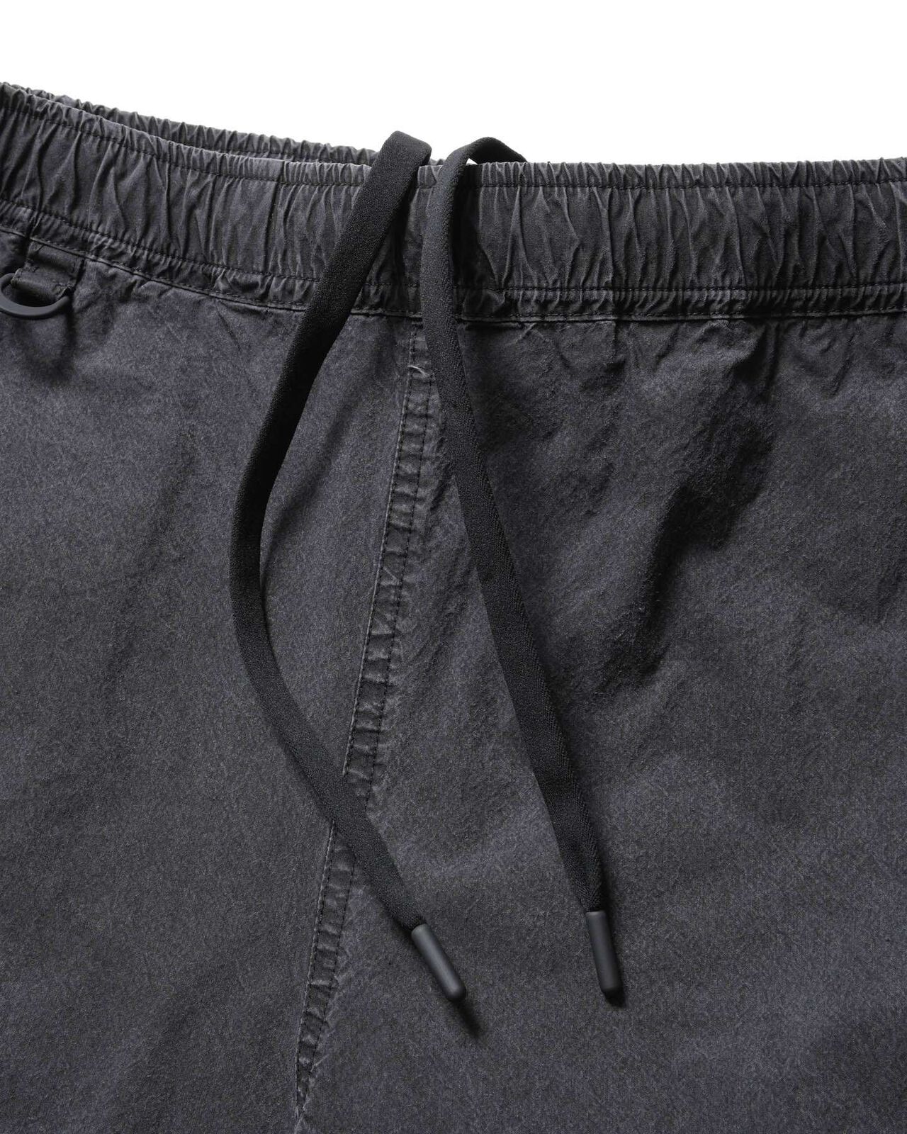 WASHED CRISP DENIM TRACK PANTS,BLACK, large image number 3