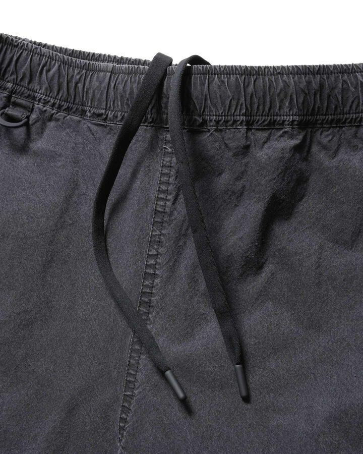 WASHED CRISP DENIM TRACK PANTS,BLACK, medium image number 3
