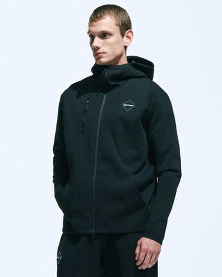TECH KNIT HOODIE,BLACK, medium image number 6
