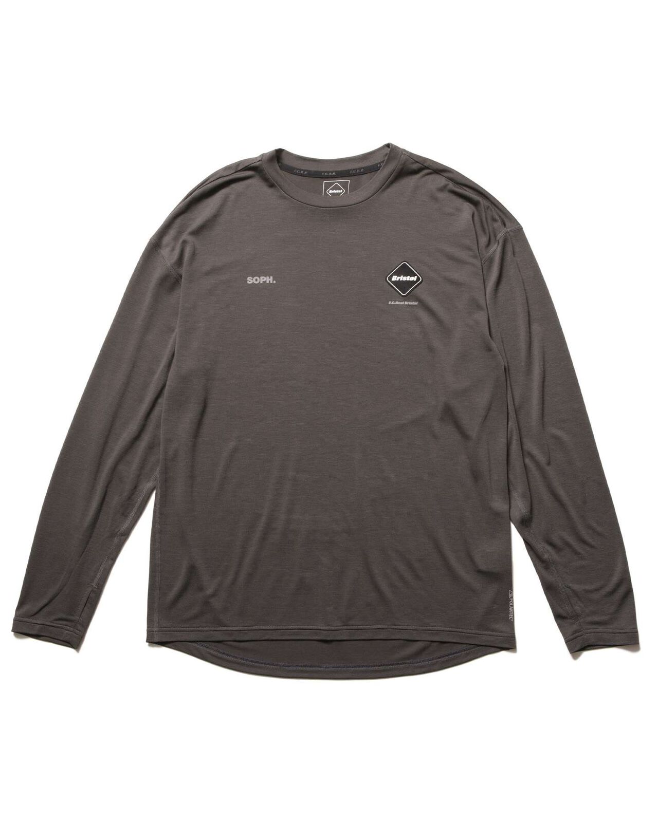 POLARTEC L/S WORKOUT TOP,CHARCOAL GRAY, large image number 0