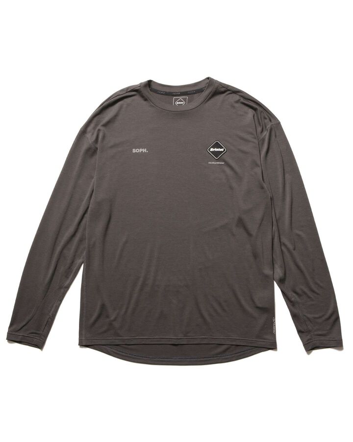 POLARTEC L/S WORKOUT TOP,CHARCOAL GRAY, medium