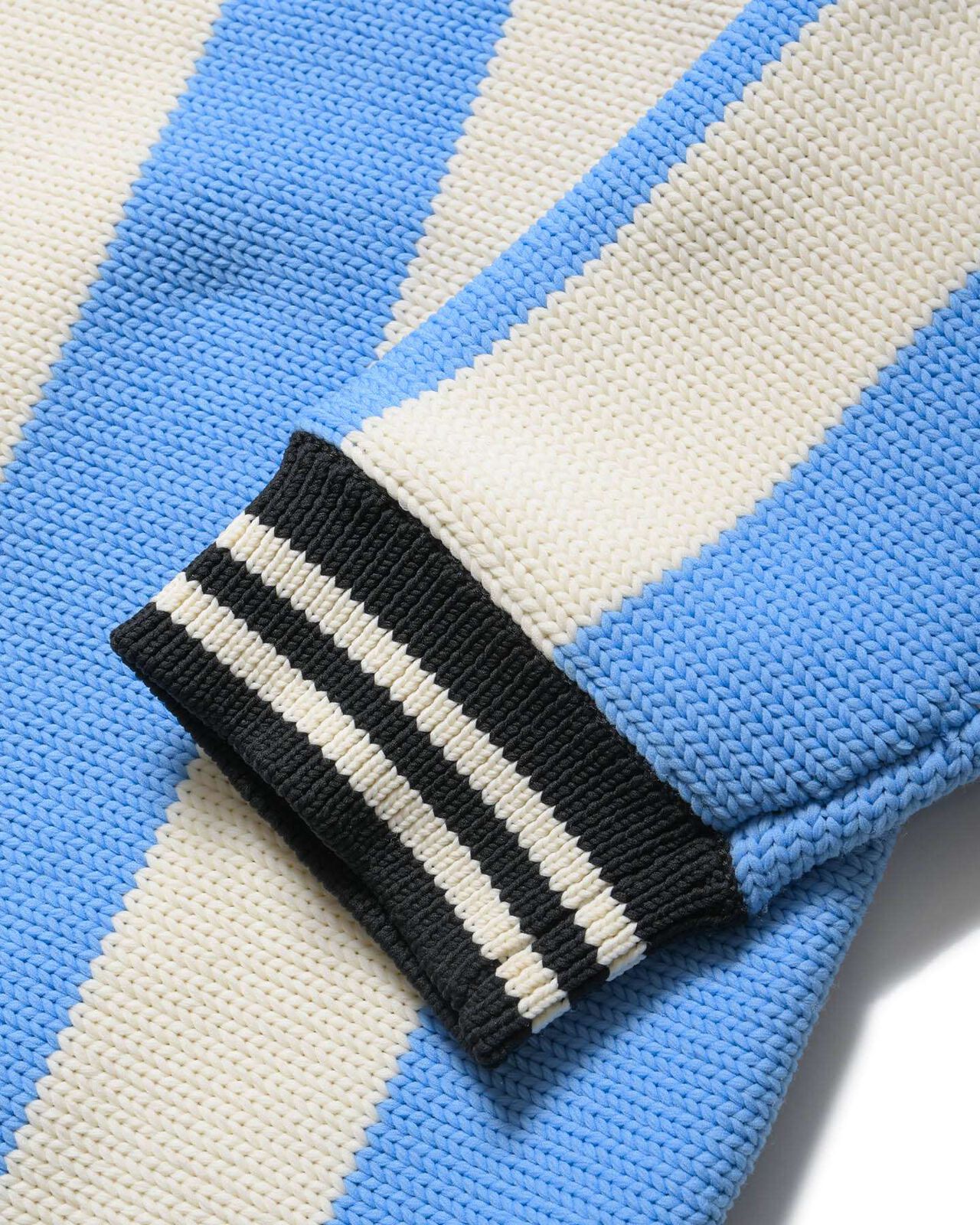 STRIPE KNIT SHIRT,LIGHT BLUE, large image number 3