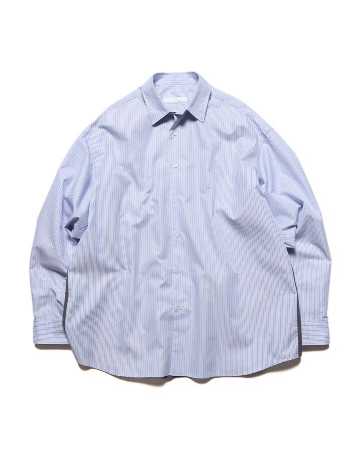 FABRIC-MIX OVERSIZED SHIRT,LIGHT BLUE, medium image number 1