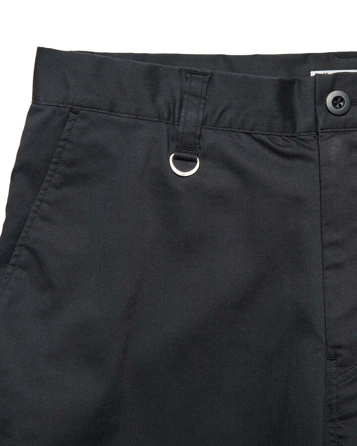 STRETCH TWILL SLIM CROPPED PANTS,BLACK, medium image number 3