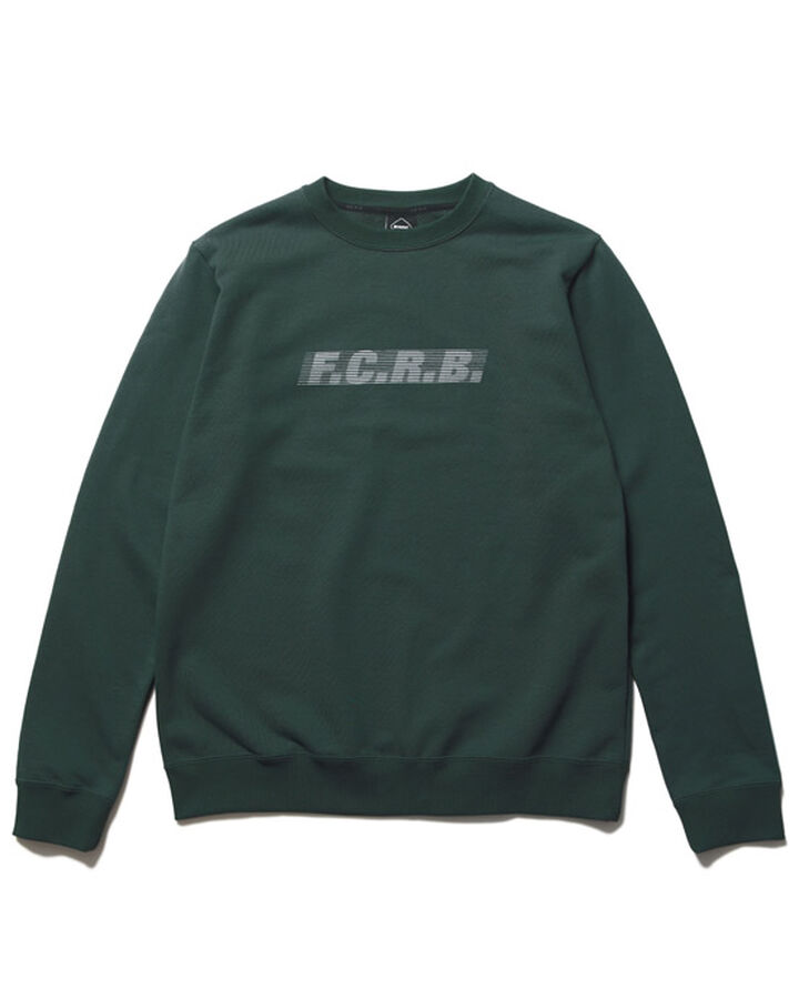 EFFECT LINE LOGO TEAM CREWNECK SWEAT,GREEN, medium image number 0
