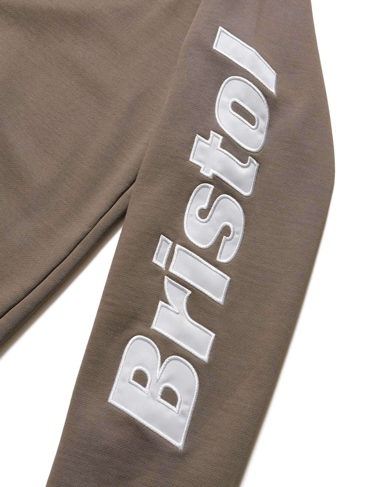 SLEEVE LOGO ZIP-UP SWEAT HOODIE,GREIGE, large image number 3