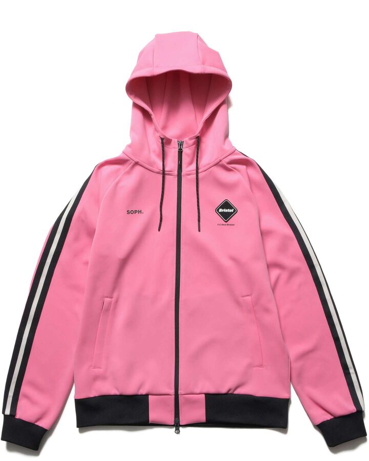 TRAINING TRACK ZIP-UP HOODIE,PINK, medium