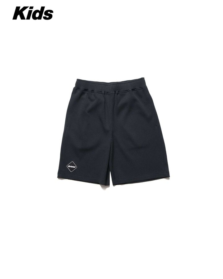 TECH WAFFLE LOUNGE SHORTS,BLACK, medium