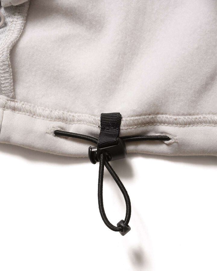 STRETCH FLEECE GAITER HOODIE,LIGHT GRAY, medium image number 6