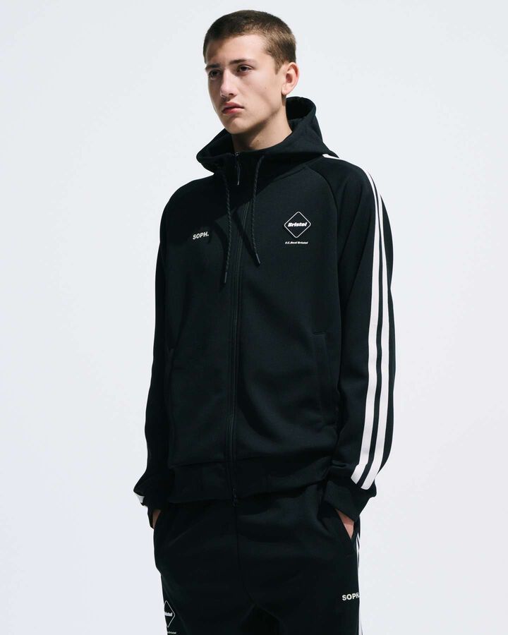 TRAINING TRACK ZIP-UP HOODIE,NAVY, medium image number 4