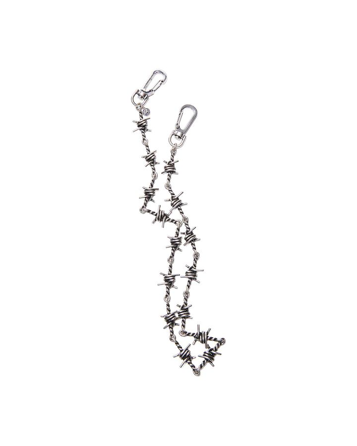 BARBED WIRE WALLET CHAIN,SILVER, medium