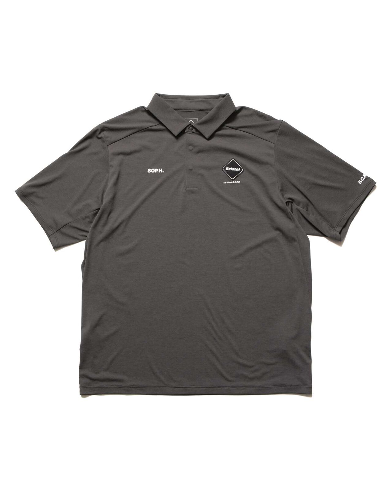 S/S TECH POLO,CHARCOAL GRAY, large image number 0