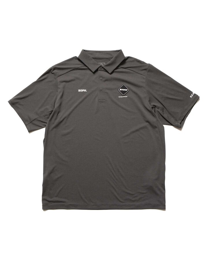 S/S TECH POLO,CHARCOAL GRAY, medium