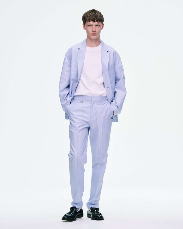 BROADCLOTH SLIM SLACKS,LIGHT BLUE, medium image number 7