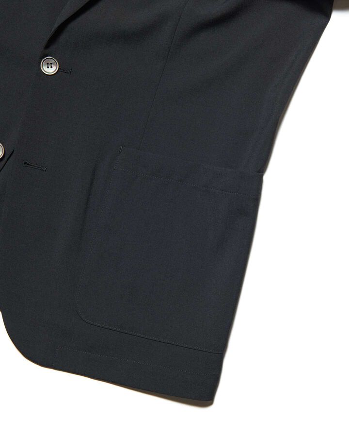 HIGH-TWIST POPLIN JACKET,BLACK, medium image number 3