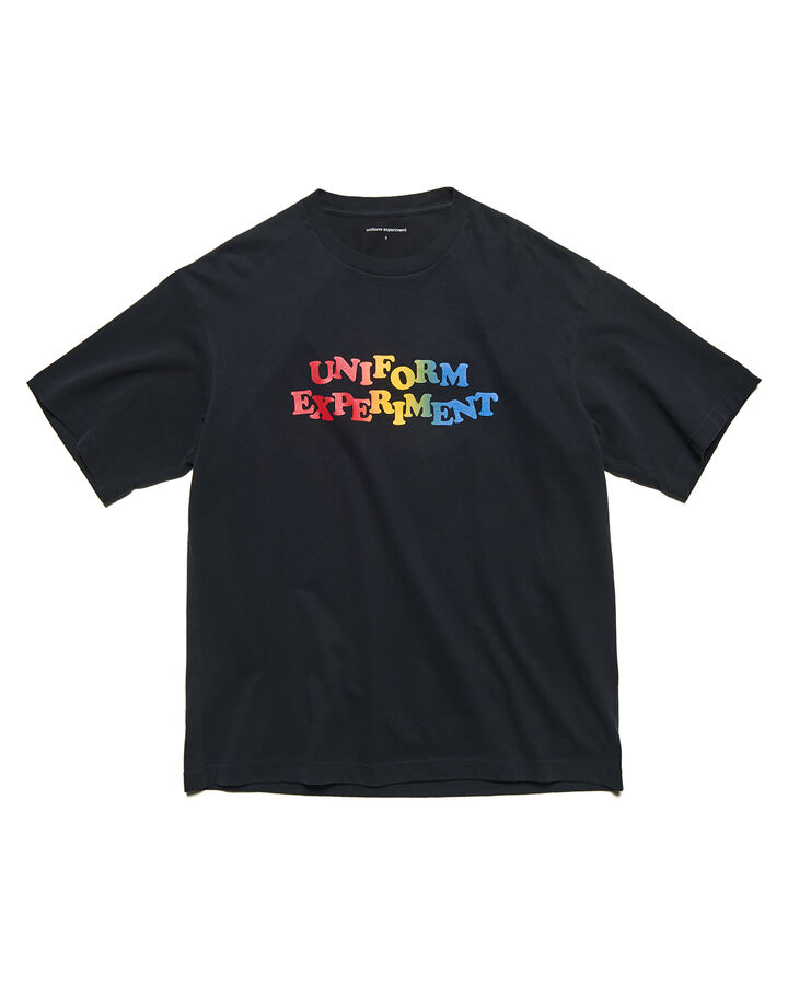 GRADATION LOGO S/S TEE,BLACK, medium