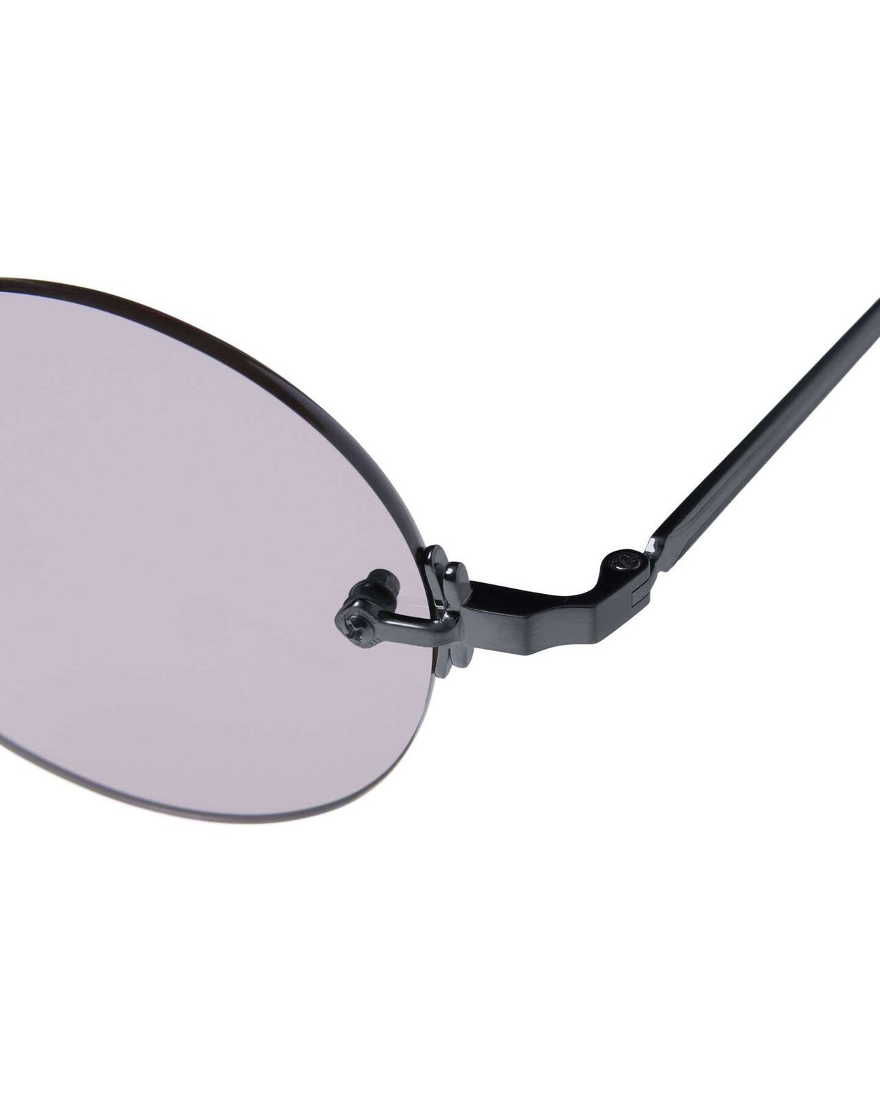 TITANIUM RIMLESS SUNGLASSES ROUND,BLACK, large image number 3