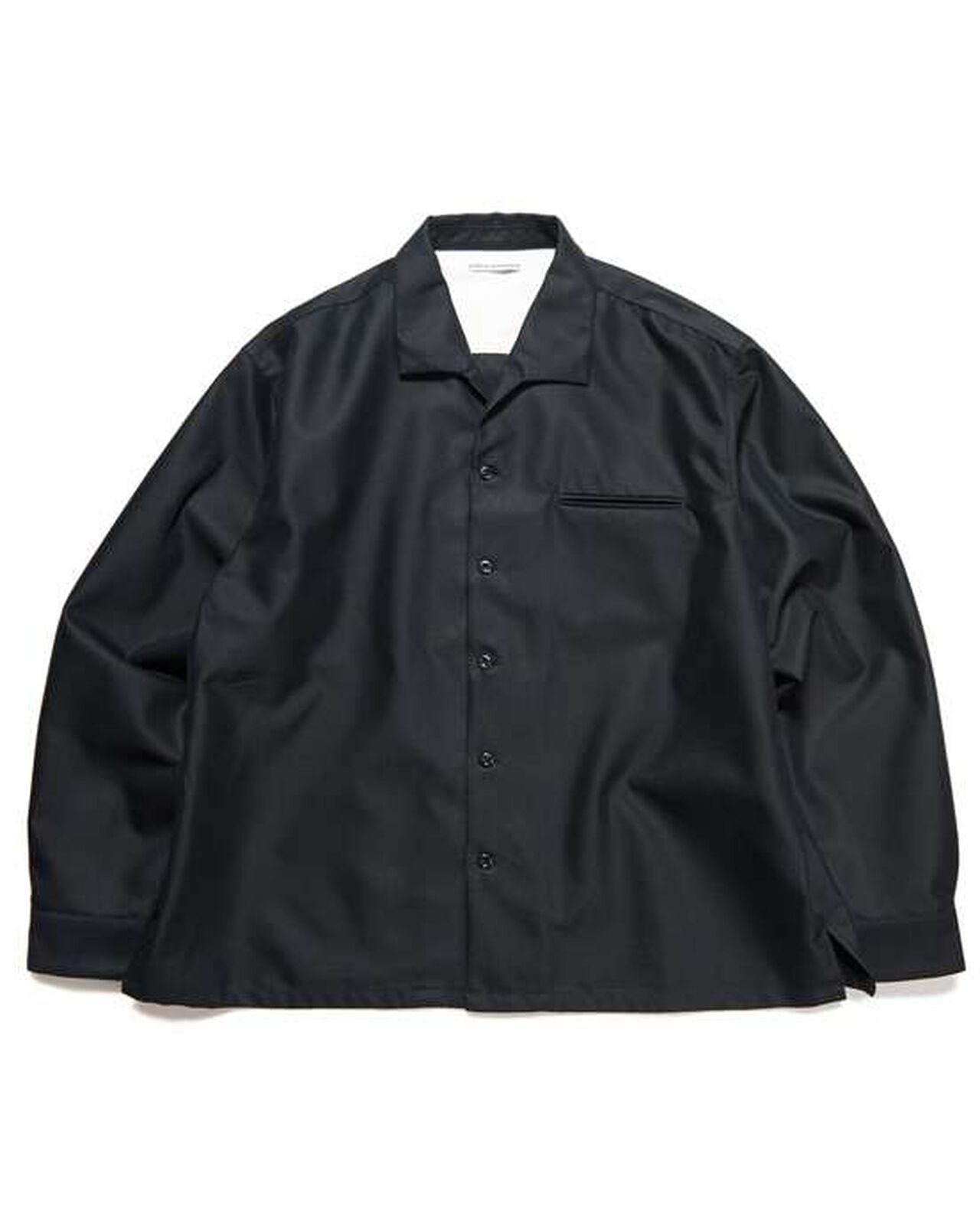 ITALIAN COLLAR SHIRT,BLACK, large image number 0