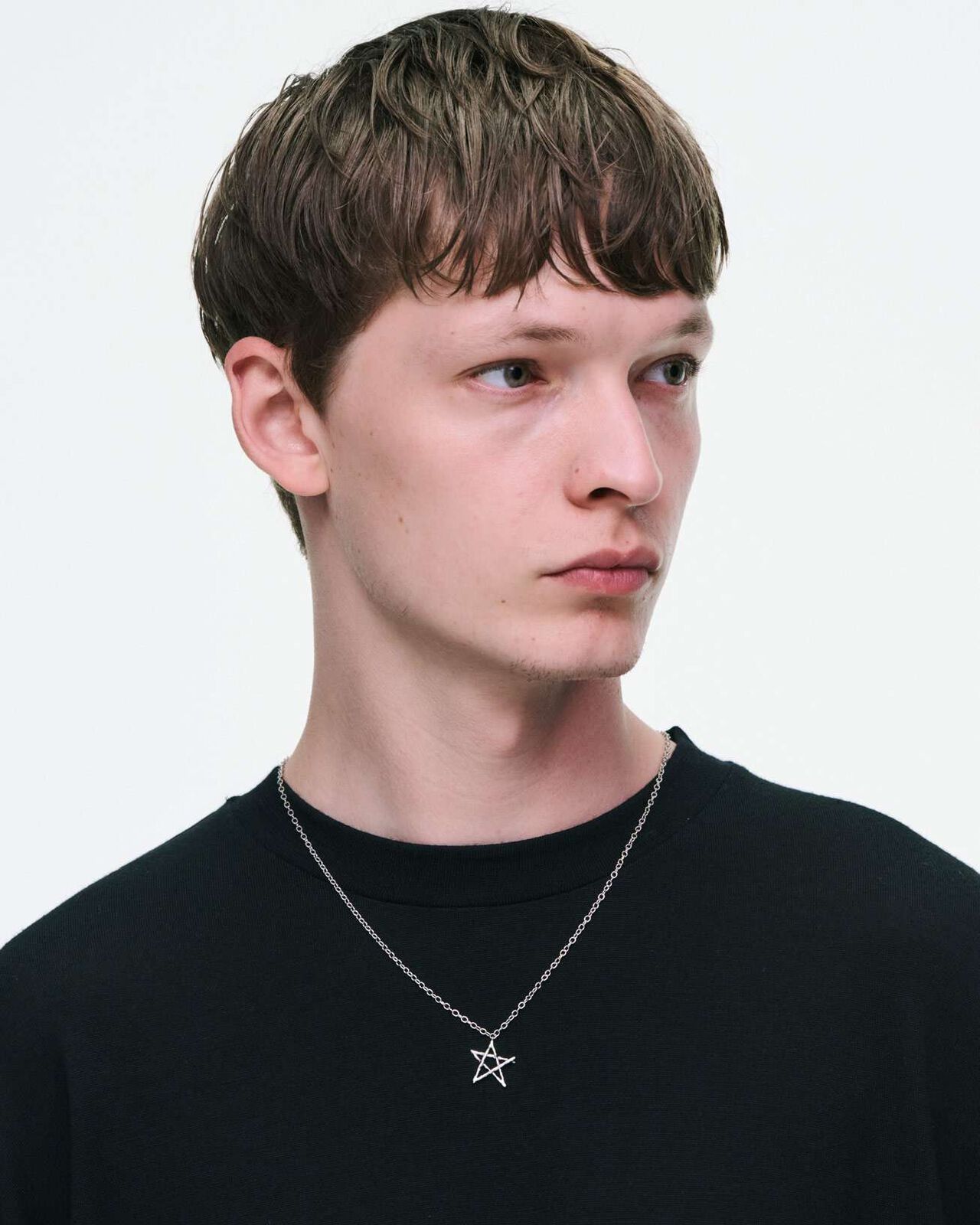 STAR NECKLACE,SILVER, large image number 4