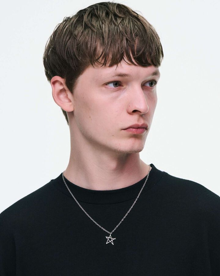 STAR NECKLACE,SILVER, medium image number 4