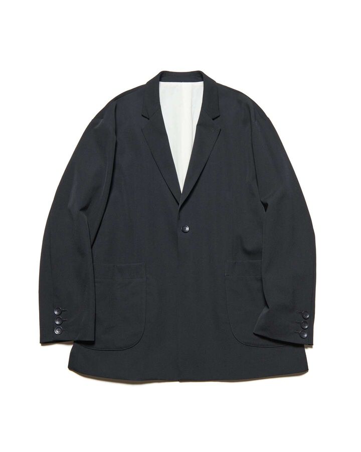 WASHER WOOL RELAX-FIT BLAZER,BLACK, medium