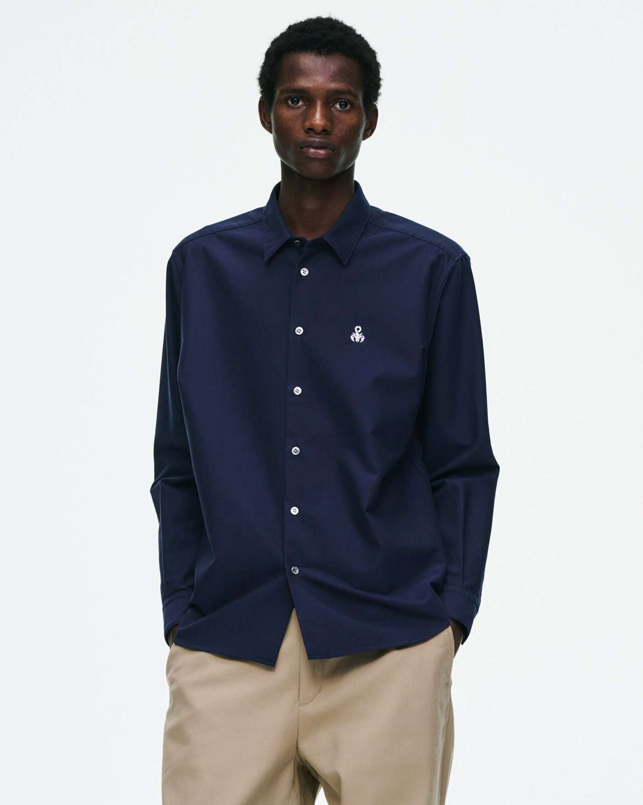 OXFORD REGULAR-FIT SHIRT,NAVY, large image number 4