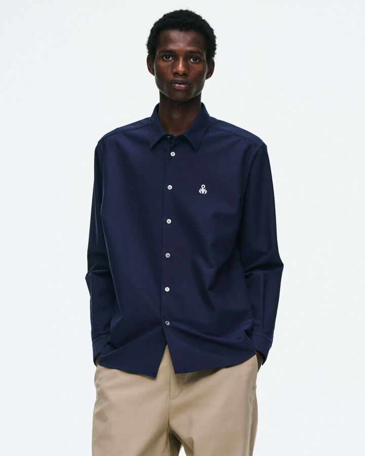 OXFORD REGULAR-FIT SHIRT,NAVY, medium image number 4